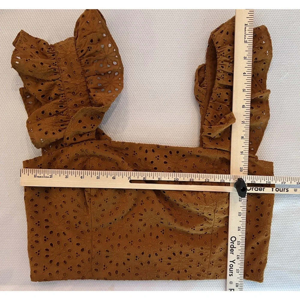 LILY PULITZER (8) Lolina Midi Set NWT Toffee Sunburst EYELET Luxury MSRP 298.00 - Picture 15 of 16